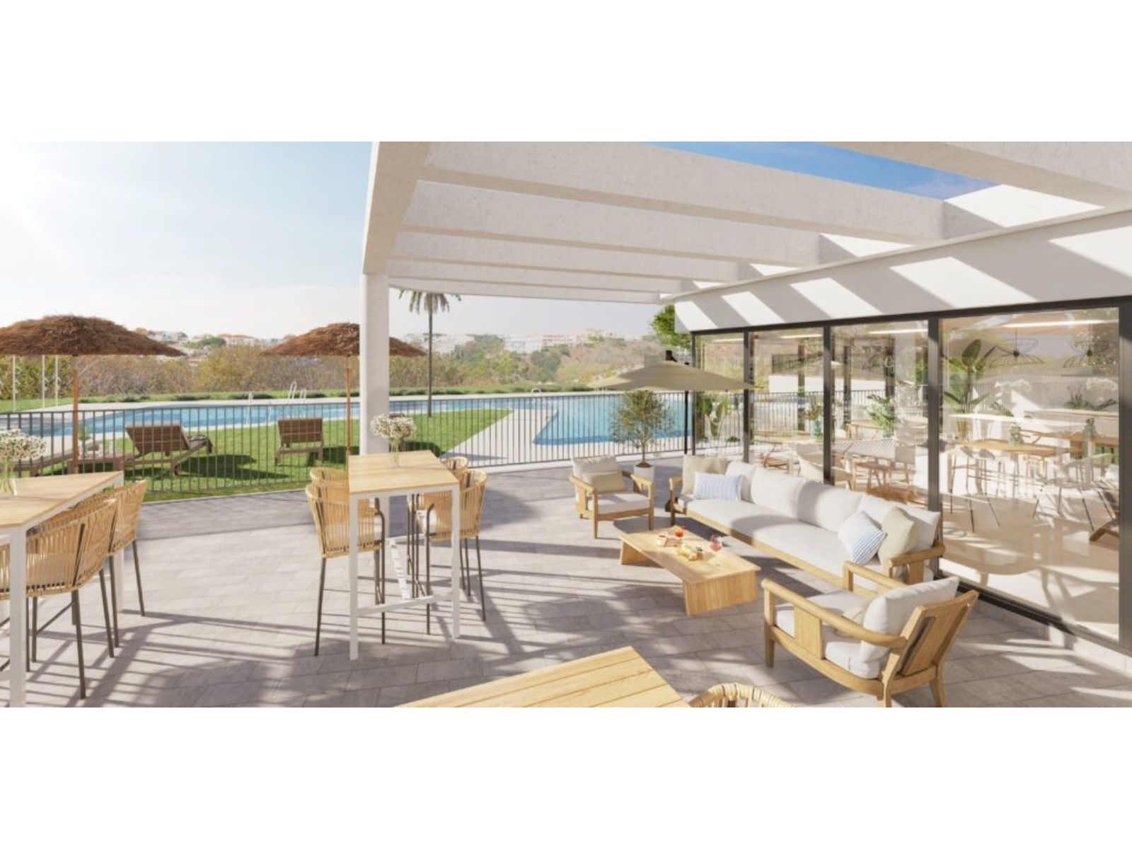 11 patio dining view swimming pool